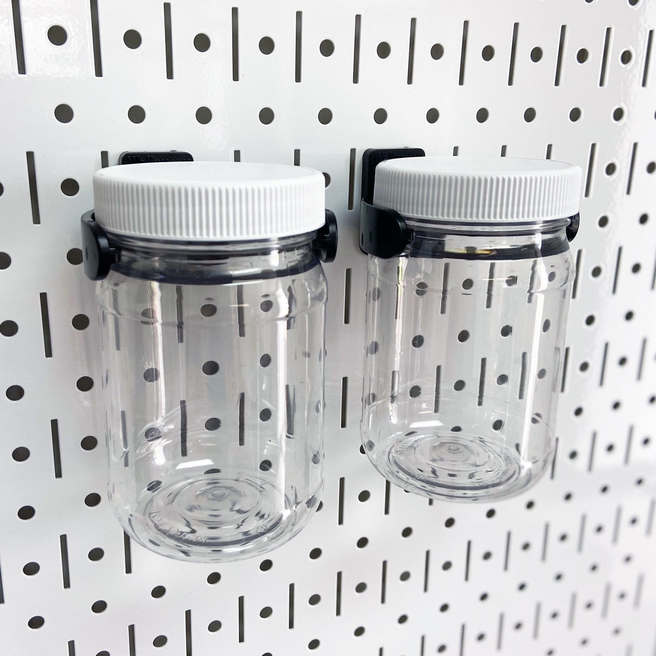 Pegboard Jar Storage Container Set