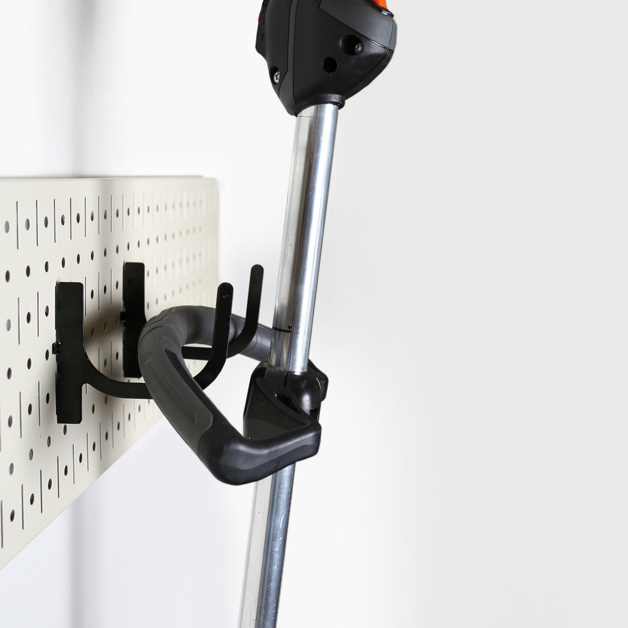 Strong Pegboard can Hold Weed Eaters, Weed Whackers, Trimmers, Edgers, and Heavy Lawn & Garden Equipment