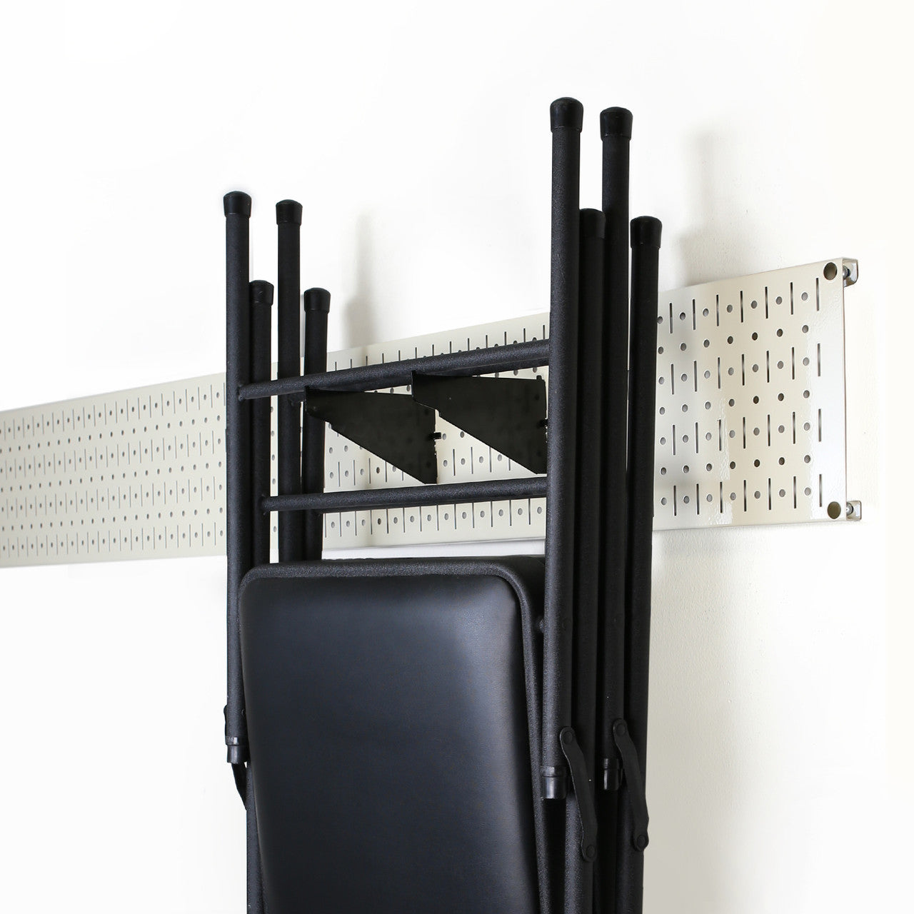 Great Pegboard for Holding Folding Chairs with Folding Chair Wall Brackets: 10-SB-006