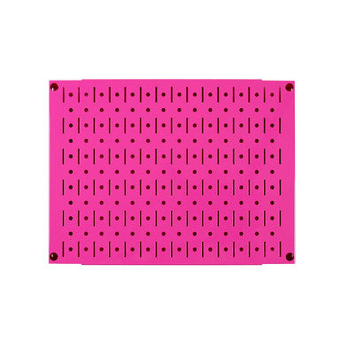 12in x 16in Pink Metal Pegboard Tile Fun Size Panel