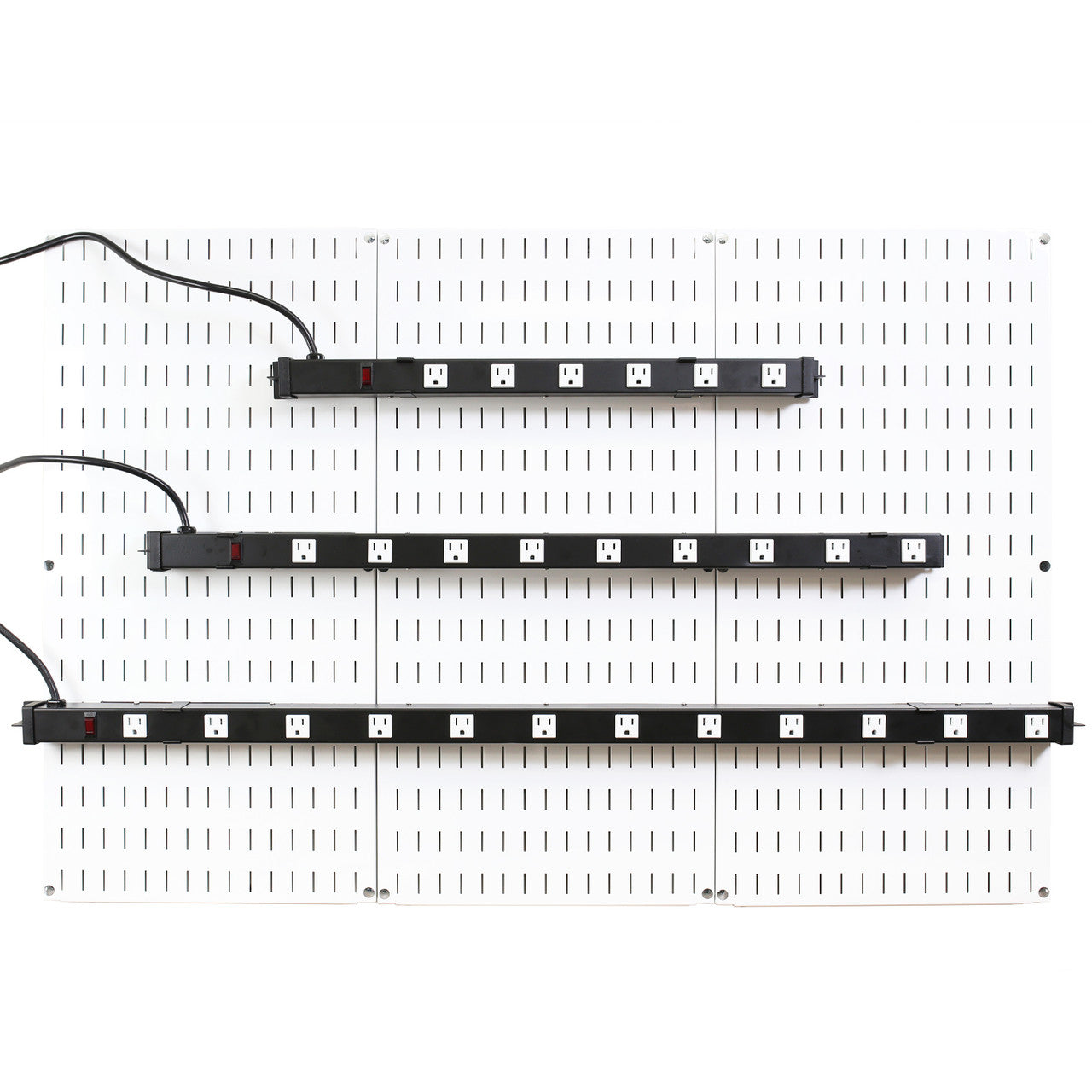 Pegboard Power Strips Tool Charging Station