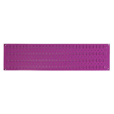 8in x 32in Horizontal Purple Metal Pegboard Panel