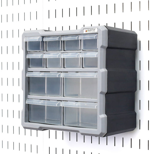 Wallwerx Pegboard Plastic Jar Storage Small Parts Organizer Container Set