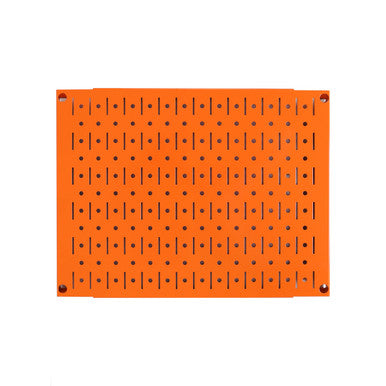 12in x 16in Orange Metal Pegboard Tile Fun Size Panel