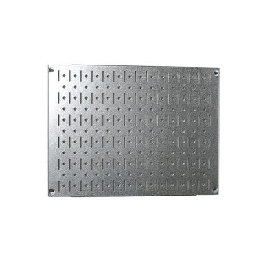 12in x 16in Galvanized Metal Pegboard Tile Fun Size Panel - Metallic