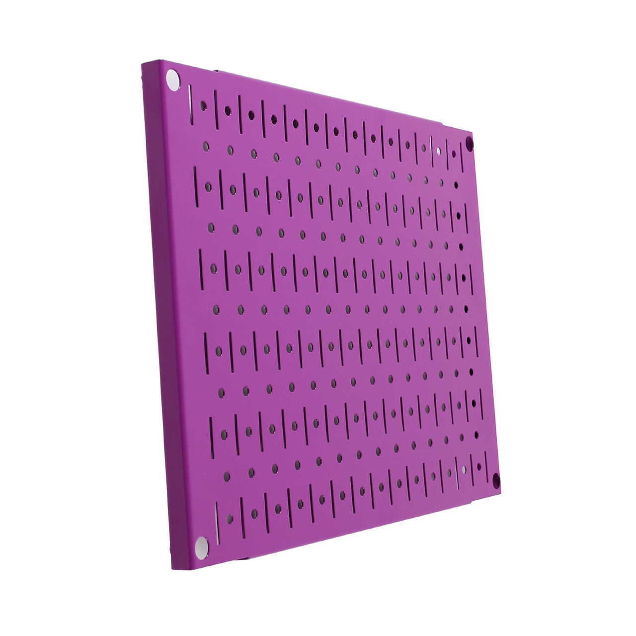 Small Purple Metal Pegboard Tile