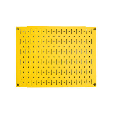 12in x 16in Yellow Metal Pegboard Tile Fun Size Panel