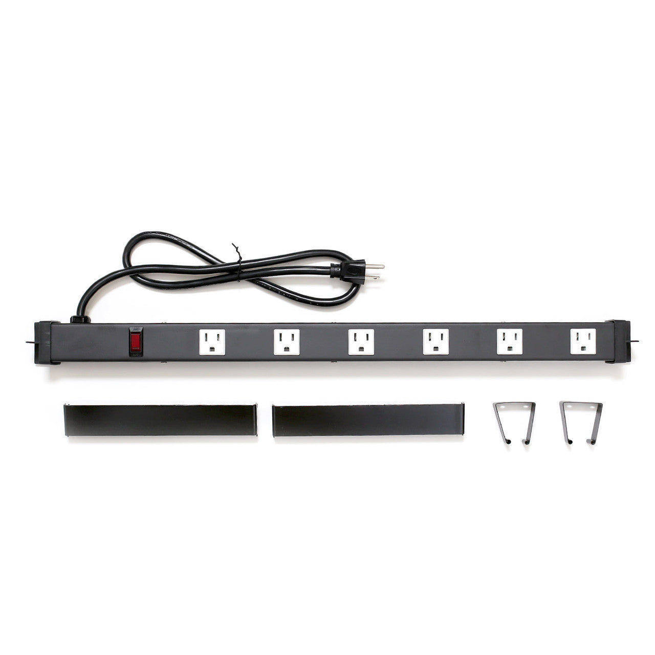 Pegboard Power Strip For Easy Attachment