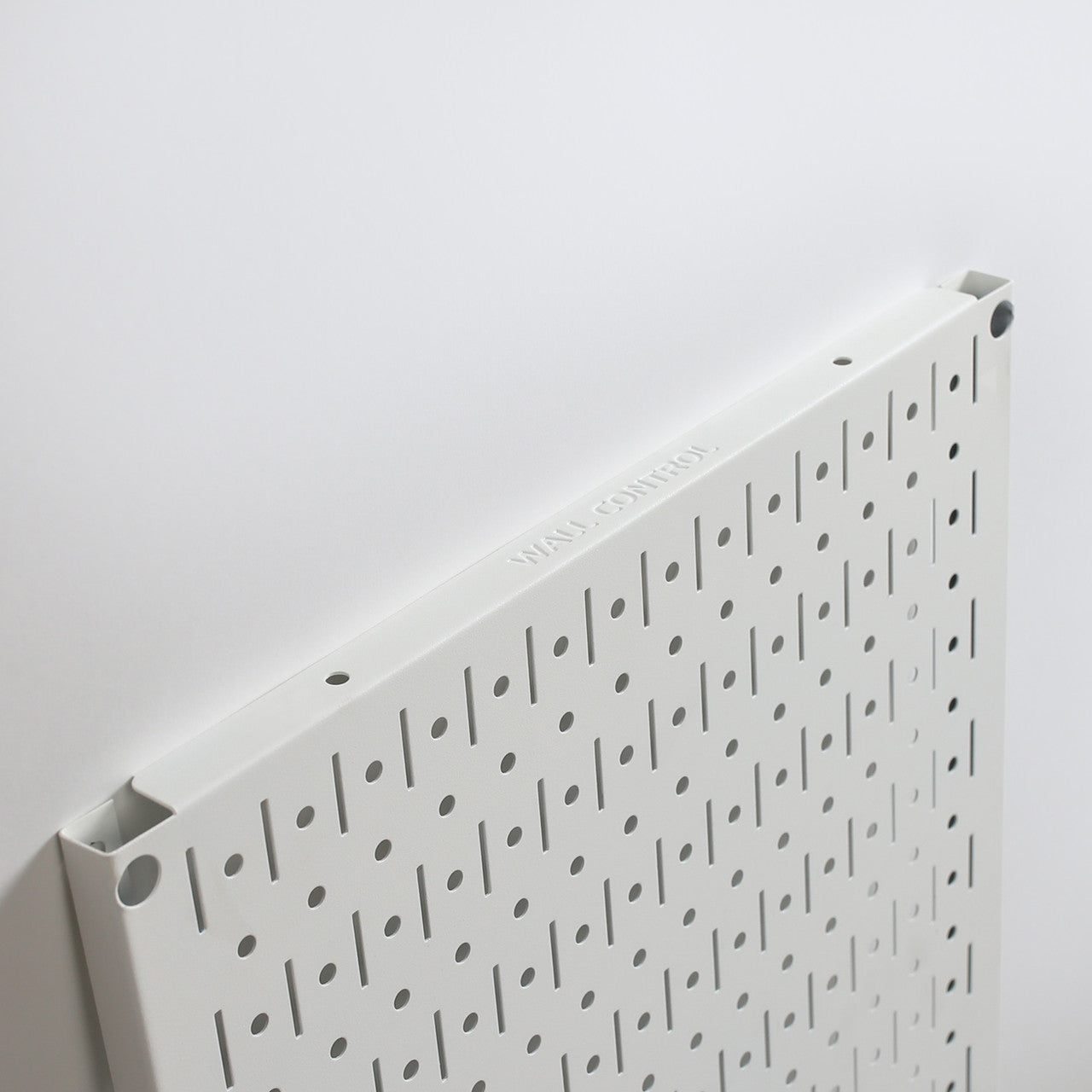 Gym Pegboard Signature Series Ghost White Textured Matte Metal Peg Board